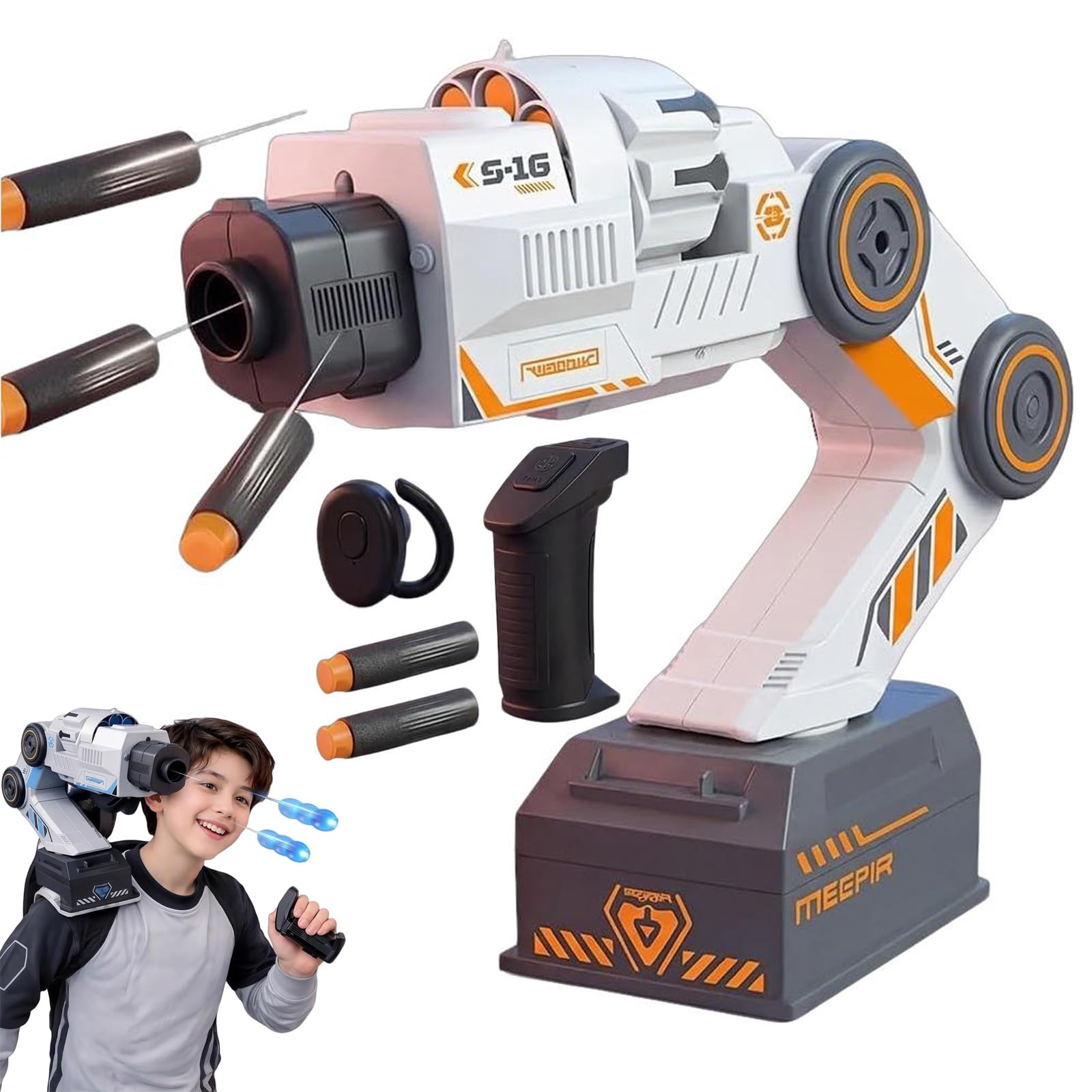スマートトラッキング メカニカルアームフォームブラスター高速発射電動ランチャー Amazon.co.jp: スマートトラッキングメカニカルアームフォーム
